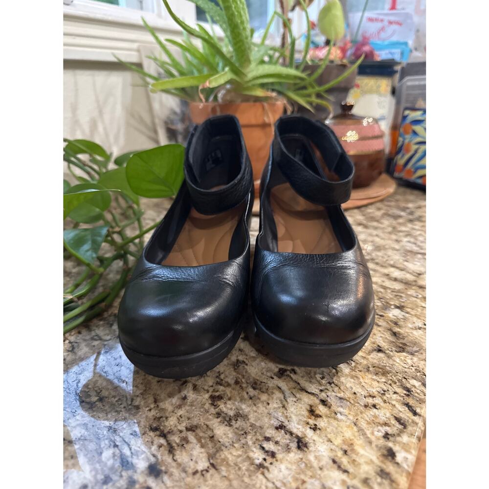 Clarks Wynnmere Fox Wedge Shoes Black Women's Size 8.5 M - Picture 5 of 11